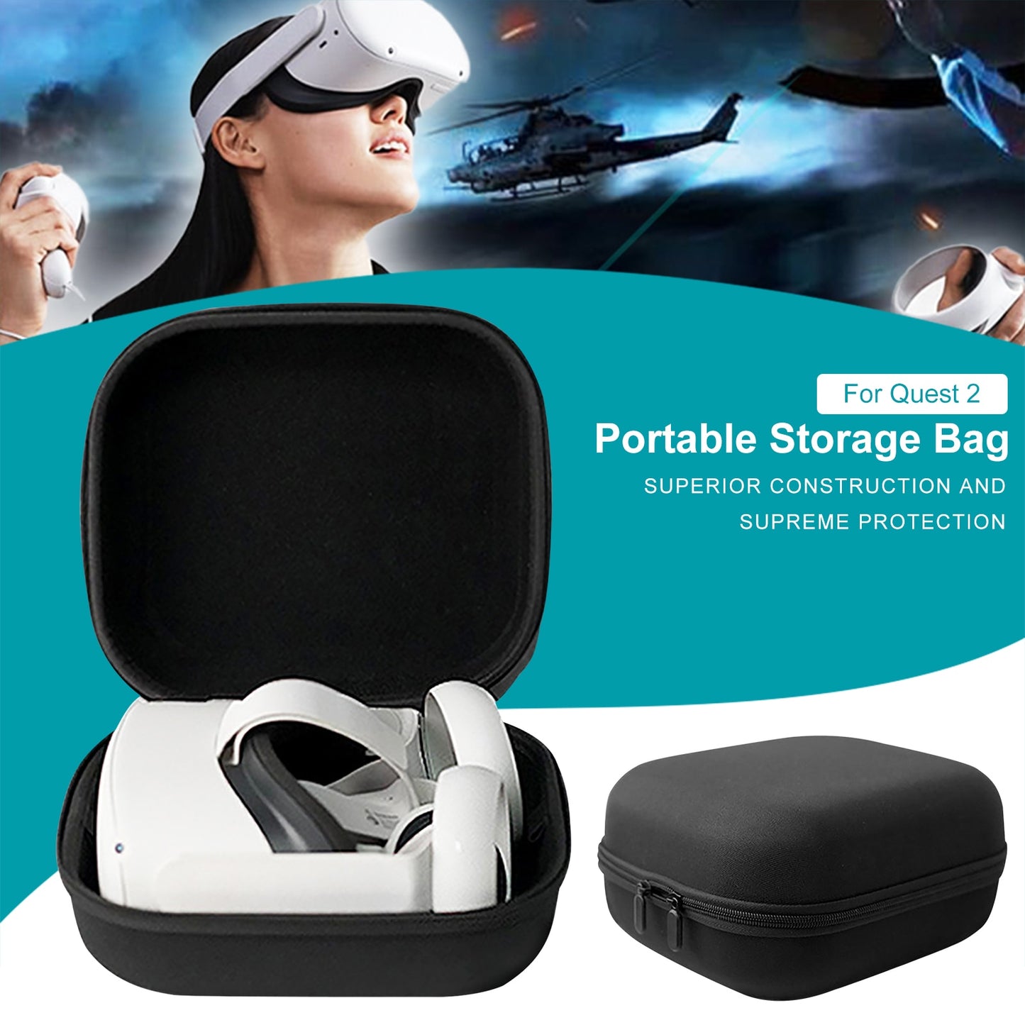 Virtual Reality VR Helmet Storage Bag - Meta Mall